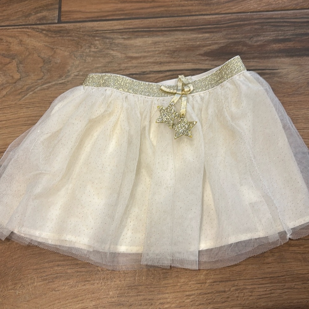 White gold sparkle skirt